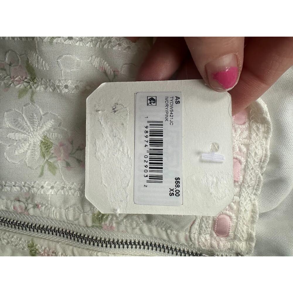 Altar’d State Floral Corset Crop Top Fairy Romantic Coquette Soft Girl Size XS - Picture 6 of 9